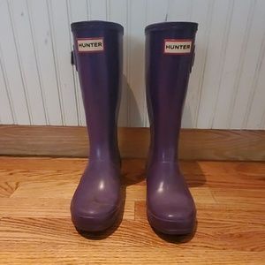 Girls Hunter Original Kids Gloss Boots